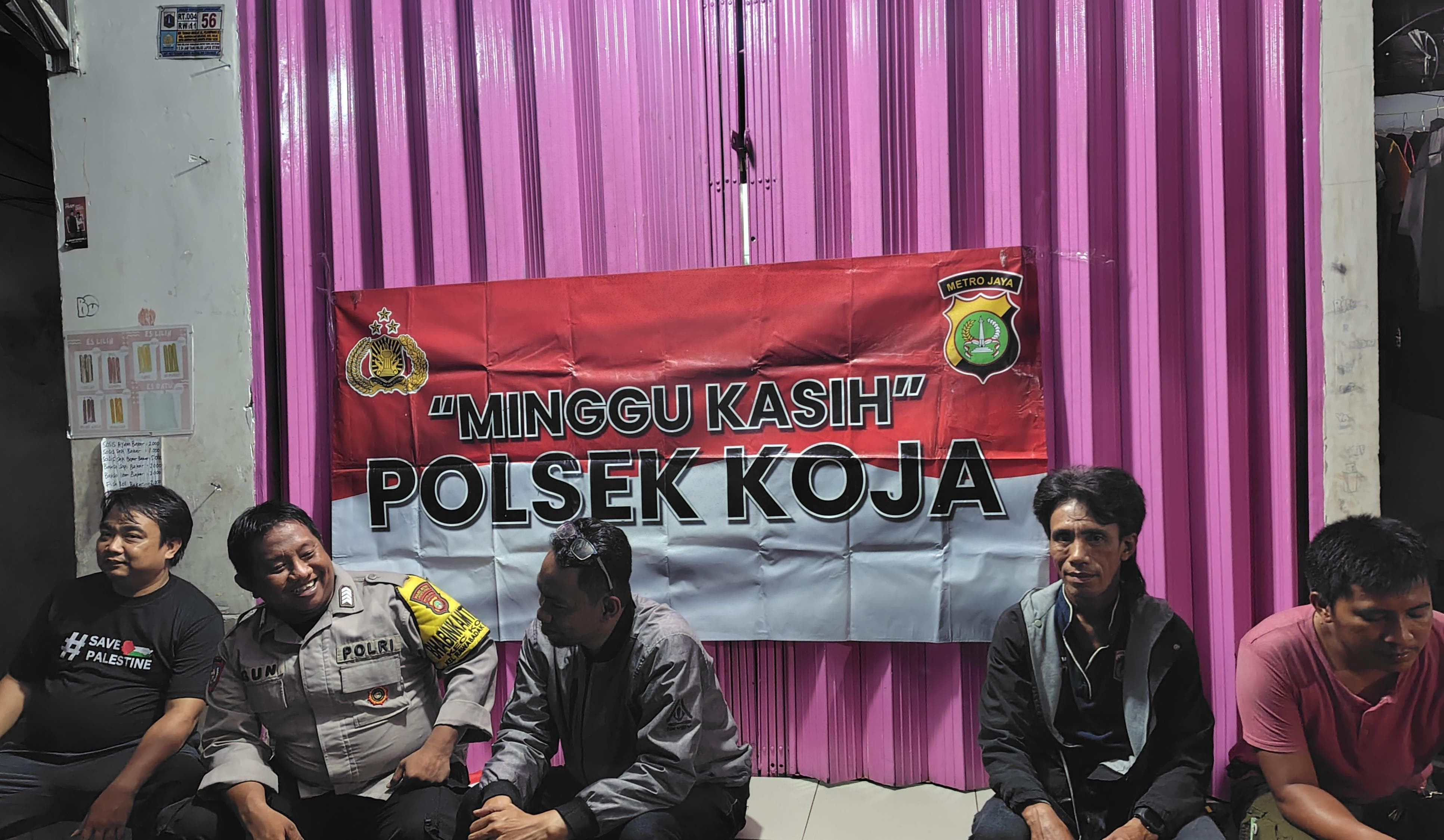 Polsek Koja Dukung Kamtibmas Melalui Program "Minggu Kasih"