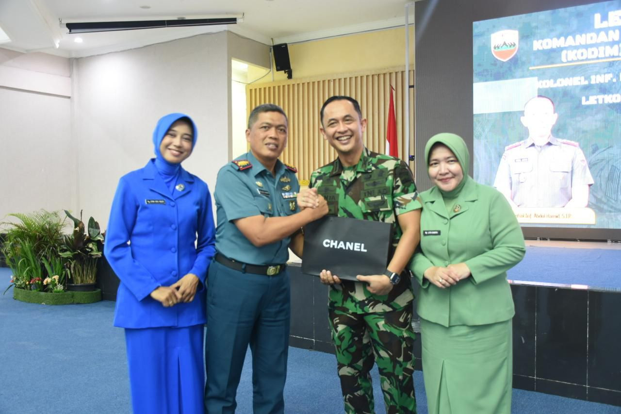 Lepas Sambut Dandim 0315/TPI, Danlanal Bintan Berharap Selalu Jaga Kekompakan Bersama FKPD