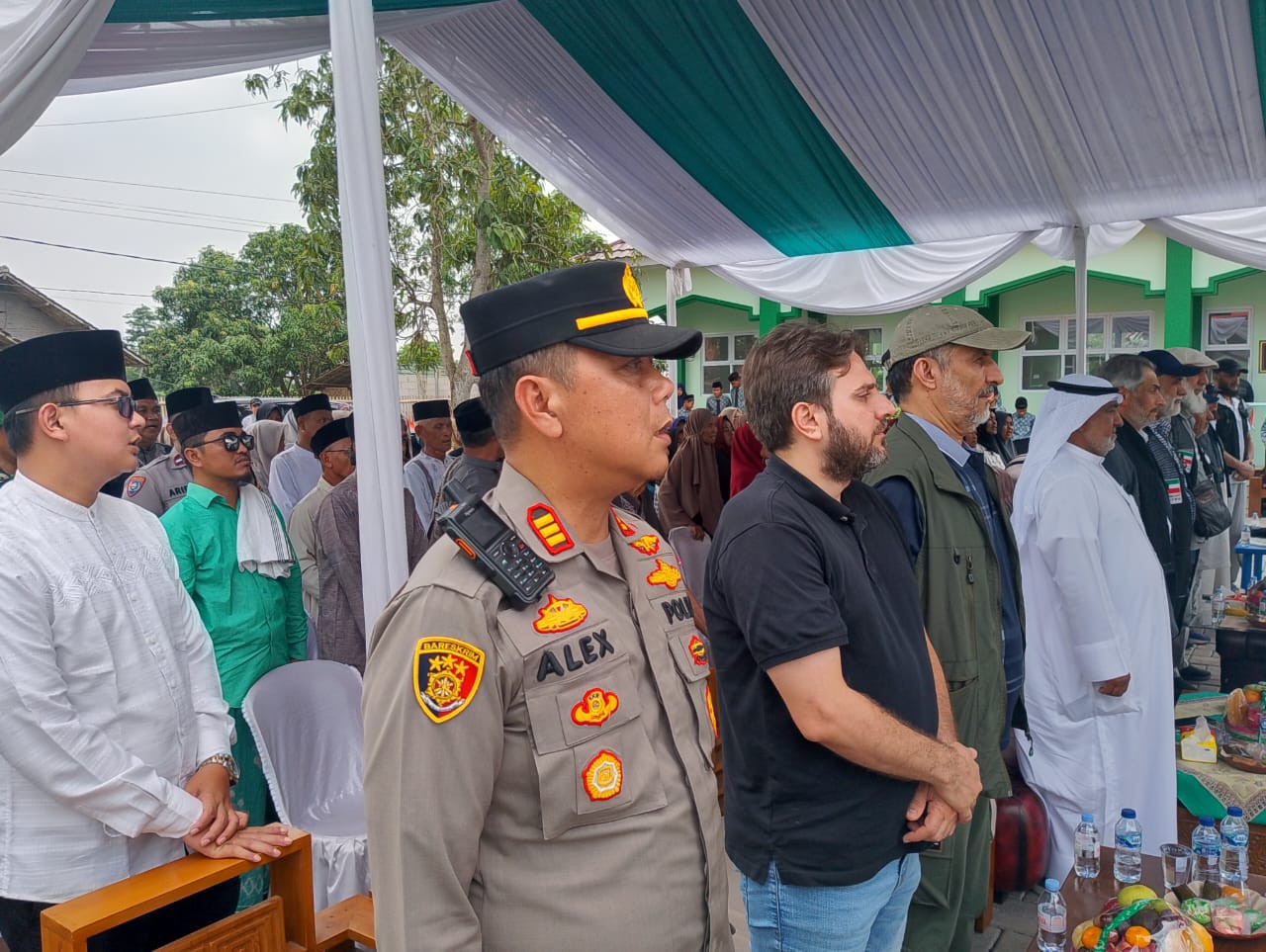 Kapolsek Cabangbungin Hadiri Peresmian Ponpes Misbahul Falah 3