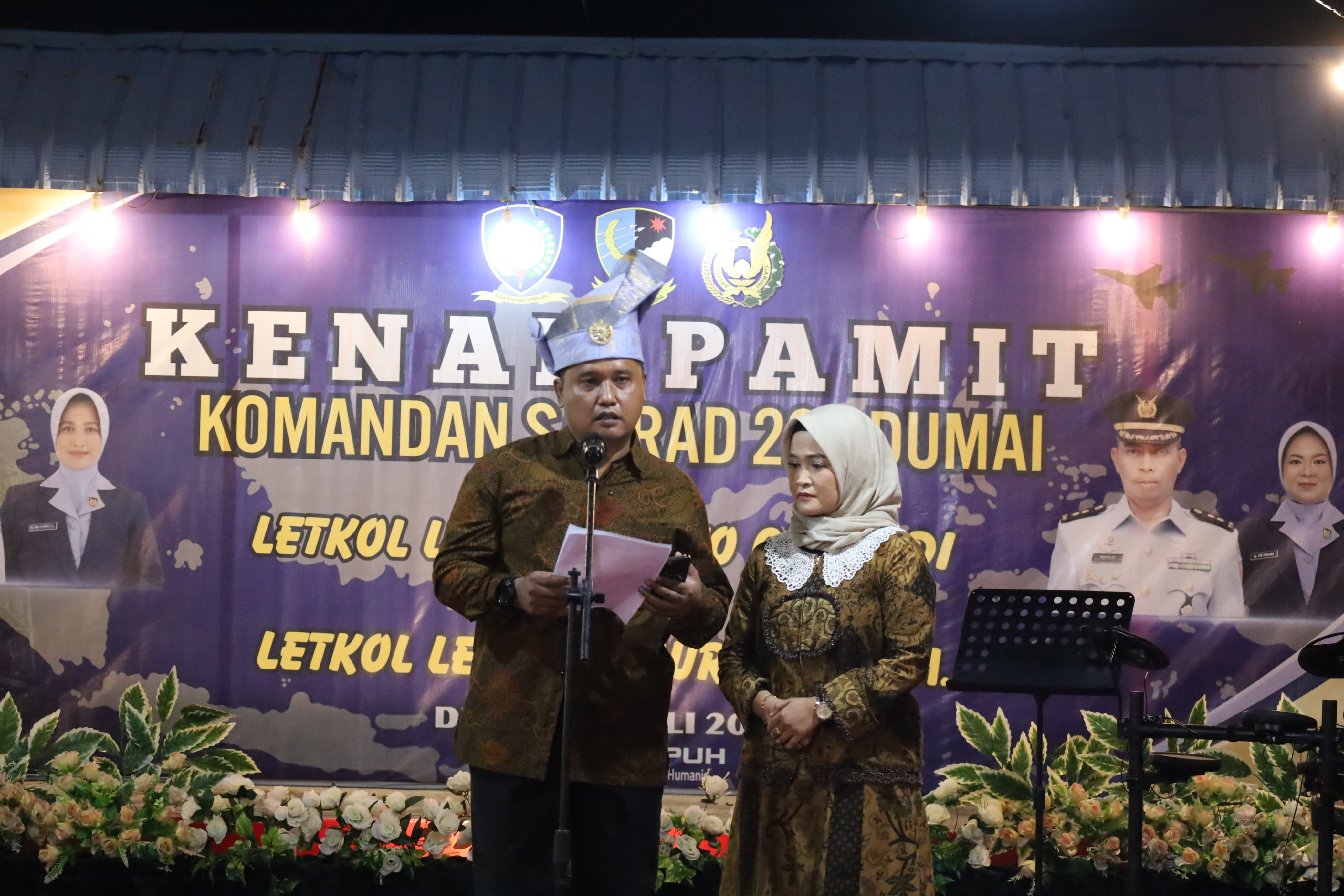 Jalin Sinergi dan Kekeluargaan, Danlanal Dumai Hadiri Acara Kenal-Pamit Komandan Satuan Radar 232 Dumai