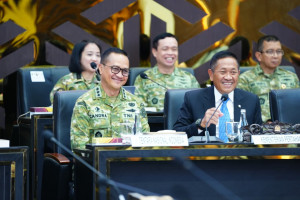 Asrenum Panglima TNI Bersama Wamenhan RI Bahas RUU Reforma Agraria