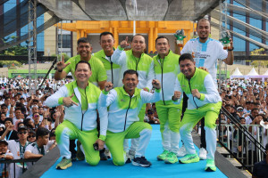 Komandan Bersama Prajurit Lanal Dumai Meriahkan Riau Bhayangkara Run 2026, Perkokoh Soliditas TNI-Polri Wujudkan Riau Yang Sehat, Hijau dan Lestari
