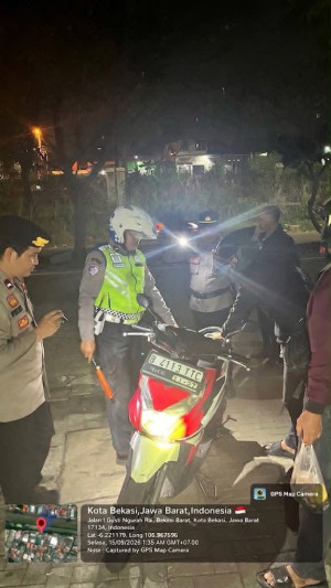 Razia Stasioner Digelar, Polisi Cegah Tawuran dan Kejahatan Jalanan di Bekasi Barat