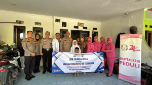 Sambut Hari Bhayangkara ke-80, Polres Kepulauan Seribu Gelar Anjangsana ke Purnawirawan, Warakawuri dan Pensiunan PNS Polri
