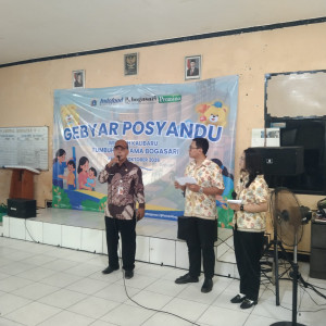 Gebyar Posyandu Kalibaru Bersama PT Bogasari, Perkuat Kepedulian terhadap Kesehatan Balita