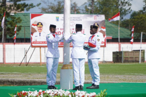 Upacara HUT ke-81 Kemerdekaan RI di Papua Pegunungan Berlangsung Khidmat dan Aman
