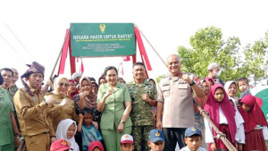Jembatan Gantung Garuda Sungai Paniki Resmi Digunakan, Warga Desa Bonda: Terima Kasih Presiden!