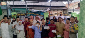 Polsek Medan Satria Gelar Buka Puasa Bersama dan Santunan Anak Yatim di Kelurahan Pejuang