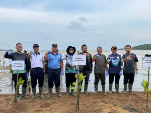 Danlanal Bintan Wakili Dankodaeral IV Hadiri Aksi Penanaman Mangrove Serentak Hari Mangrove Sedunia 2026