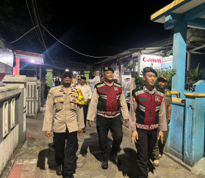 TNI-Polri Bersama Satpol PP dan Potmas Gelar Patroli Malam dan Sosialisasi Layanan 110 Antisipasi Tawuran serta 3C di Kepulauan Seribu Utara