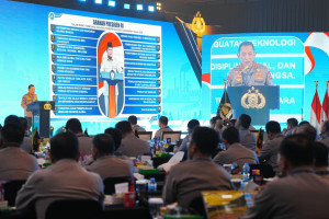 Beri Arahan di Rapim Polri, Kapolri Tegaskan Dukung-Kawal Penuh Program Pemerintah