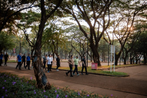 Situasi Jakarta Aman, Menkopolkam, Kapolda, dan Pangdam Jaya Olahraga Bersama di GBK