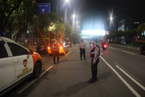 Kasat Samapta Polres Metro Bekasi Kota  Pimpin Patroli Skala Besar, Tawuran dan Balap Liar Disikat dari Jalan Ahmad Yani