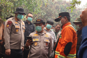 Hadapi Ancaman Super El Nino, Kapolda Riau Turun Langsung ke Bengkalis Pastikan Pemadaman Karhutla Berjalan Maksimal