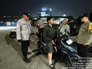 Polsek Cilincing Gelar KRYD dan Razia Stasioner, Antisipasi Tawuran hingga Curanmor