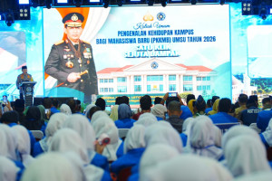 Kapolri Ajak Mahasiswa UMSU Kuasai Teknologi untuk Indonesia Emas 2045