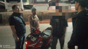 Polsek Tanjung Priok Patroli KRYD, Amankan Dua Pemuda dan Motor Tanpa Dokumen di Terminal Bus